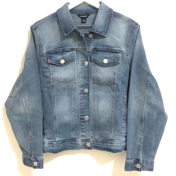 Joe Fresh Light Wash Denim Jacket Plus Size 1X - Picture 4 of 8